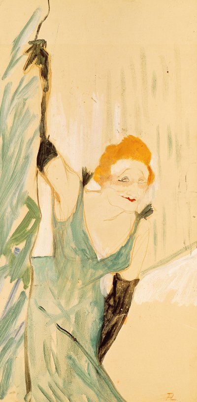 Yvette Guilbert (1867-1944) bei einem Vorhangruf, 1894 von Henri de Toulouse Lautrec